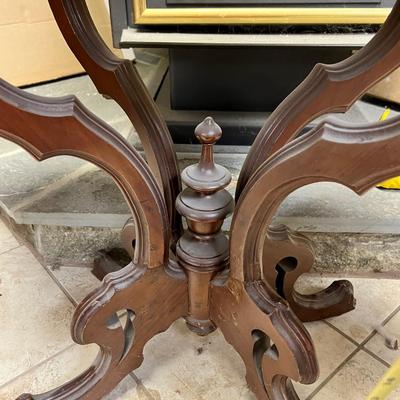 Antique Marble Parlor Table