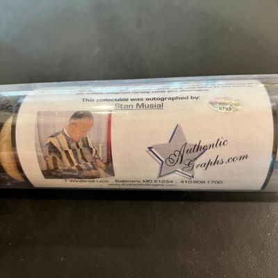 Stan Musial Autographed Bat w Authenticity Certificate