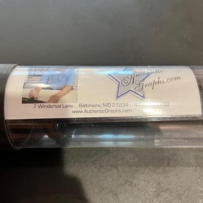 Earnie Banks Autographed Bat w Authenticity Certificate