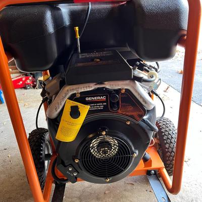 GENERAC GP17500E Portable Generator Less Than 1 Hour Use - See Full Description