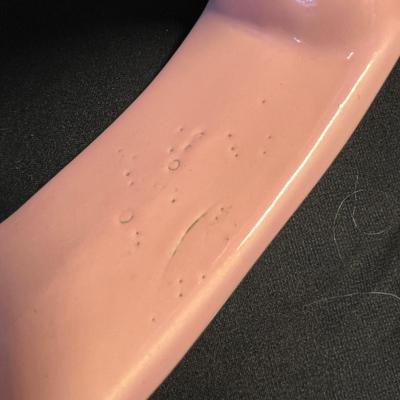 Pink rocking horse planter