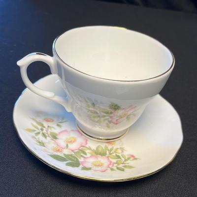 English bone china cups & saucers