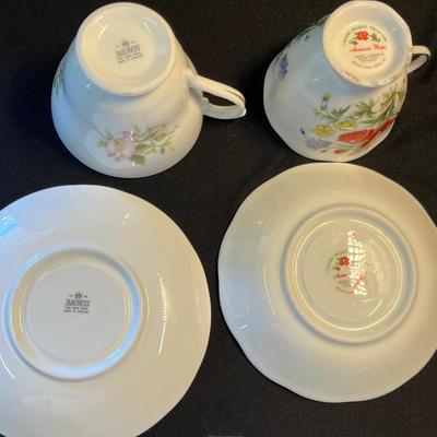 English bone china cups & saucers