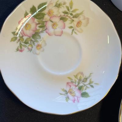 English bone china cups & saucers