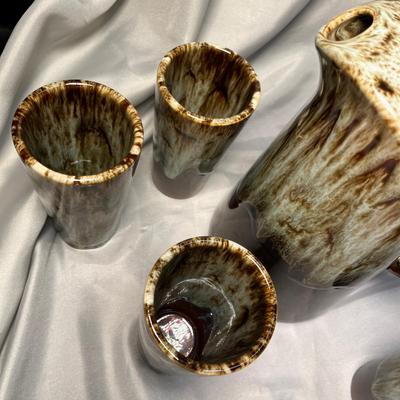 Drip glaze Pitcher & tumbler set