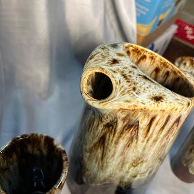 Drip glaze Pitcher & tumbler set