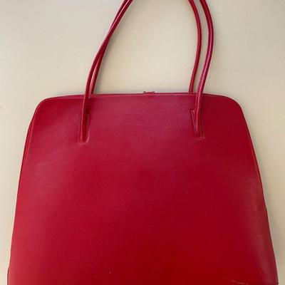 Red Leather Purse: Cleo & Patek  - Paris