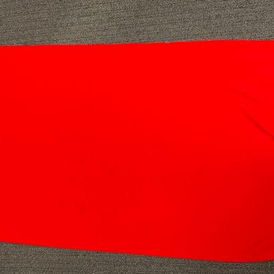 Fabric Material Remnant Red Polyester Approx. 62