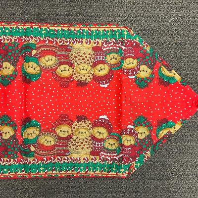 Table Runner Christmas Bears in a Row Approx 14