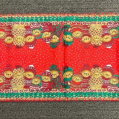 Table Runner Christmas Bears in a Row Approx 14