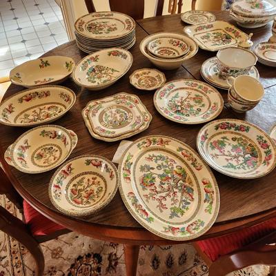 Large Lot Of Indian Tree China Johnson Bros, Maddock Anchor