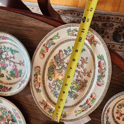 Large Lot Of Indian Tree China Johnson Bros, Maddock Anchor