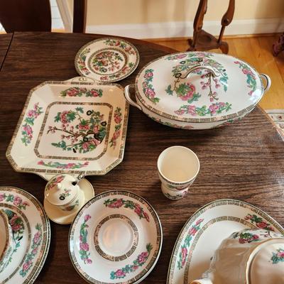 Large Lot Of Indian Tree China Johnson Bros, Maddock Anchor