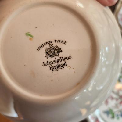 Large Lot Of Indian Tree China Johnson Bros, Maddock Anchor