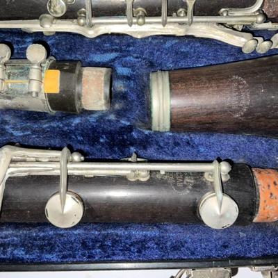 Vintage Everette Schaeffer. B Flat Cherry Wood. Concert Clarinet Made in France