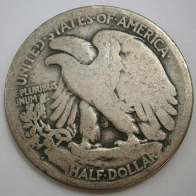 1917-D Silver Walking Liberty Half Dollar
