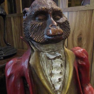 Monkey Butler Statue- Approx 34 1/2