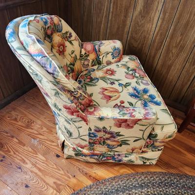 Floral Swivel Chair 30