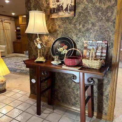 Lot 6: Entryway Table & More