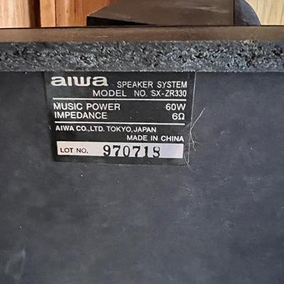 Pair of Aiwa Speakers SX-ZR330