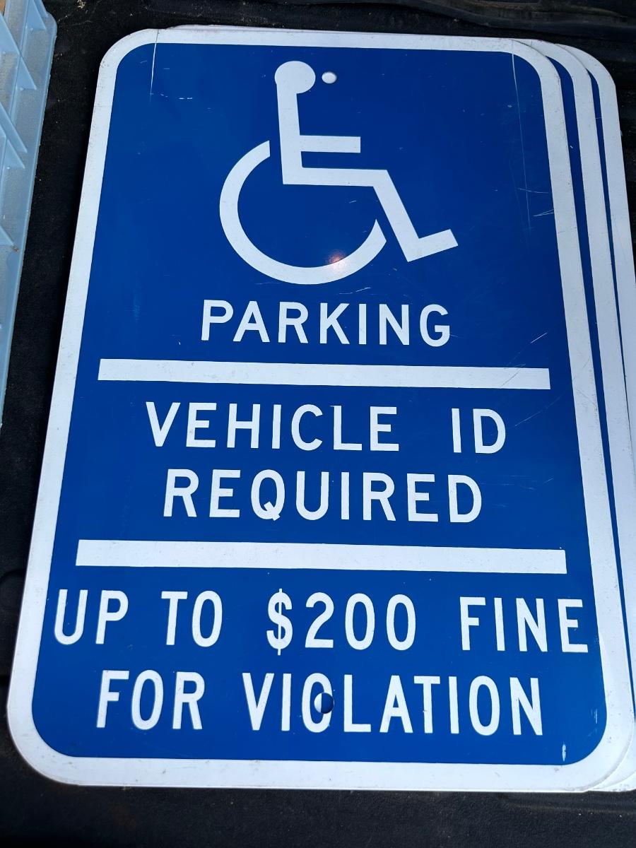 Handicap signs