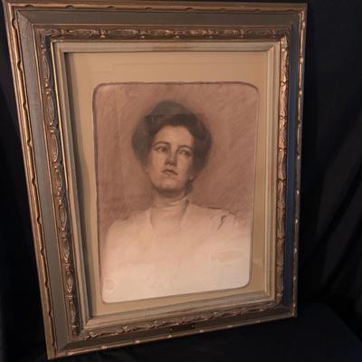 Ornately Framed Ladies Portraits (UB-KW)