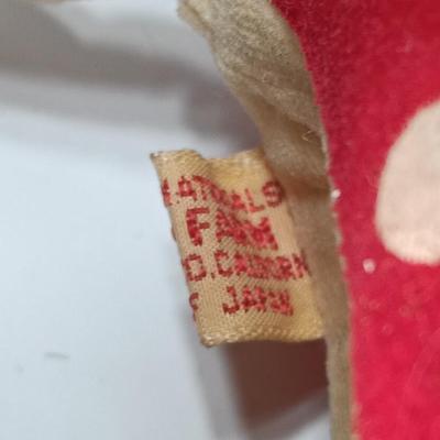 Fun Nationals Japan deer with vintage Santa Elf felt figure