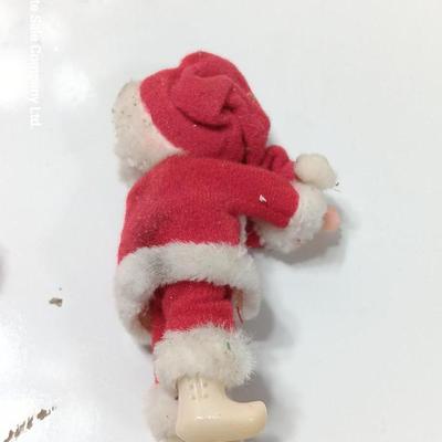 Three vintage clip on - grabber Christmas ornaments / Decorations