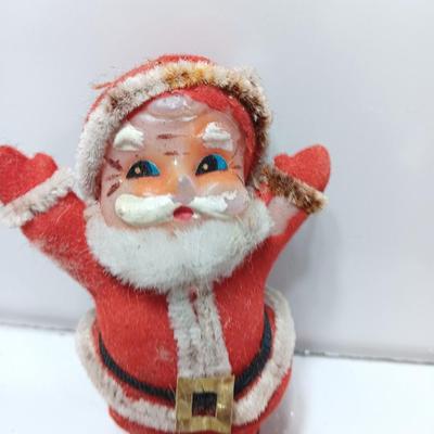 Four vintage felt Christmas ornaments