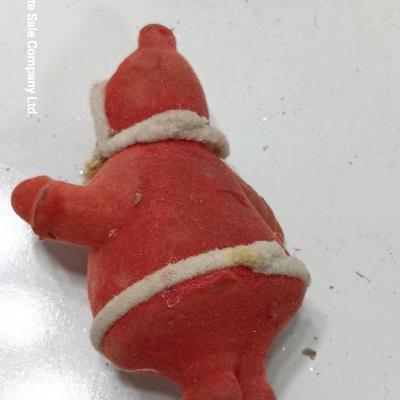 Three vintage felt ornaments - Snowman. - Mouse, and Santa