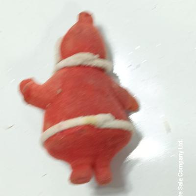 Three vintage felt ornaments - Snowman. - Mouse, and Santa