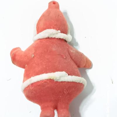 Three vintage felt ornaments - Snowman. - Mouse, and Santa