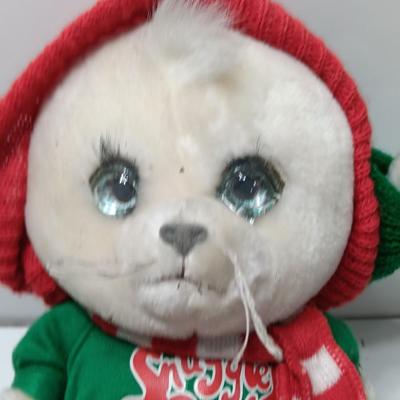 Vintage Emotions Mattel Snuggles The Seal White Baby Stuffed Animal Plush 1984