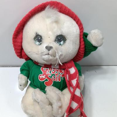 Vintage Emotions Mattel Snuggles The Seal White Baby Stuffed Animal Plush 1984