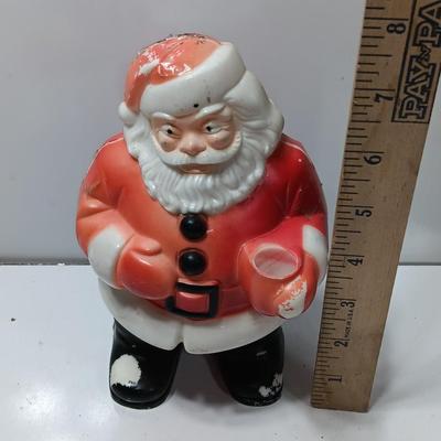 Vintage Royal Electric Celluloid Santa Light * 7 inch Santa * Vintage Christmas * Mid Century