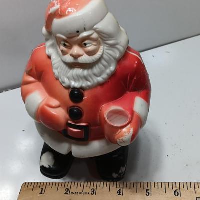 Vintage Royal Electric Celluloid Santa Light * 7 inch Santa * Vintage Christmas * Mid Century