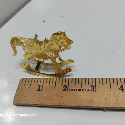 Small gold tin ornaments