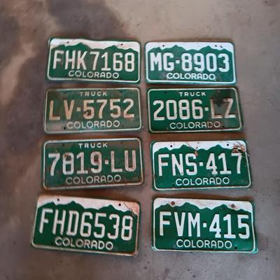 Colorado License plates no dates