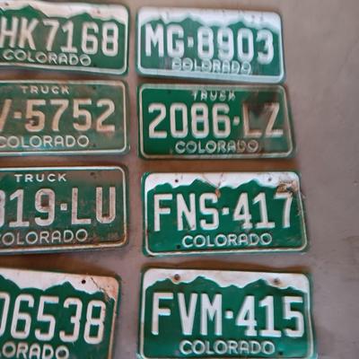 Colorado License plates no dates
