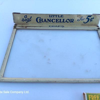 Small vintage advertising pieces - matchbooks -- tins - and more