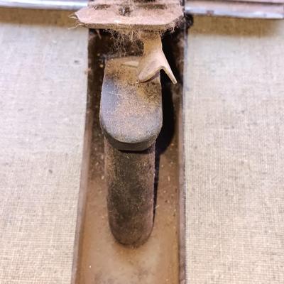 Vintage block plane with two wood handled Antique draw knives - Draw Knife