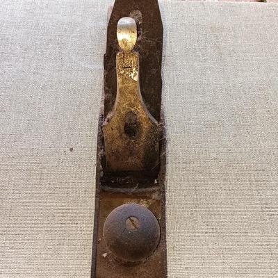 Vintage block plane with two wood handled Antique draw knives - Draw Knife