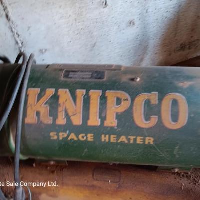 Knipco kerosene or No. 1 fuel oil only  Space heater
