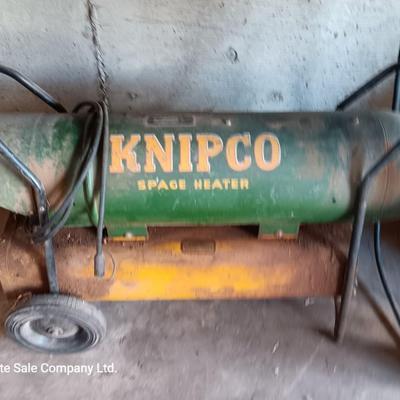 Knipco kerosene or No. 1 fuel oil only  Space heater