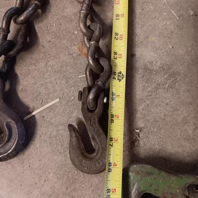 Vintage Chain Hook Load Binder Tie with 10' chain hooks on both ends