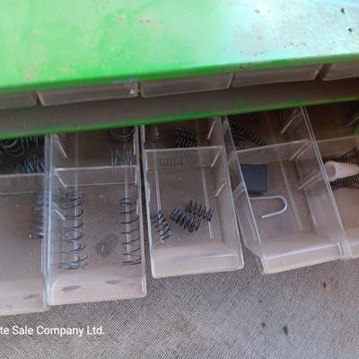 Two hardware organizers with hardware