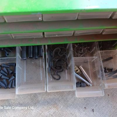 Two hardware organizers with hardware