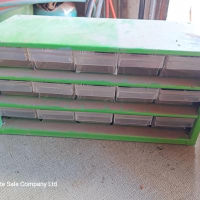 Two hardware organizers with hardware