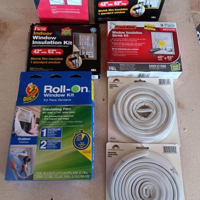 Household Insulating / weather seal items - window kits - Window shrink - weather seal NIB