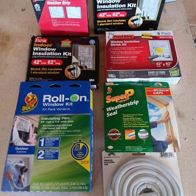 Household Insulating / weather seal items - window kits - Window shrink - weather seal NIB